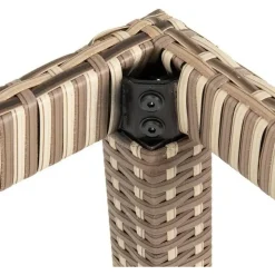 Estexo Polyrattan Set 6-tlg. Beige/Braun