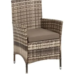 Estexo Polyrattan Set 6-tlg. Beige/Braun