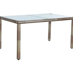 Estexo Polyrattan Set 6-tlg. Beige/Braun