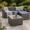 Estexo Rattan Lounge-Set grau 512469