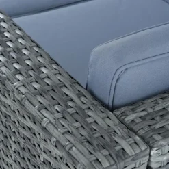 Estexo Rattan Lounge-Set grau 512469