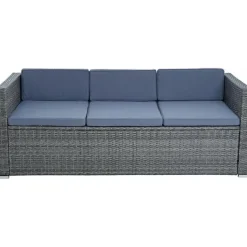 Estexo Rattan Lounge-Set grau 512469
