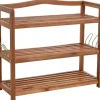 Estexo Schuhregal 64 x 58 x 0,3 m Akazie braun