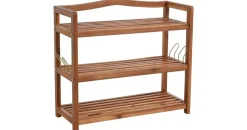 Estexo Schuhregal 64 x 58 x 0,3 m Akazie braun