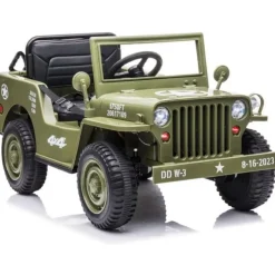 ES-Toys Elektro-Kinderauto Offroad Militär grün (12 V)