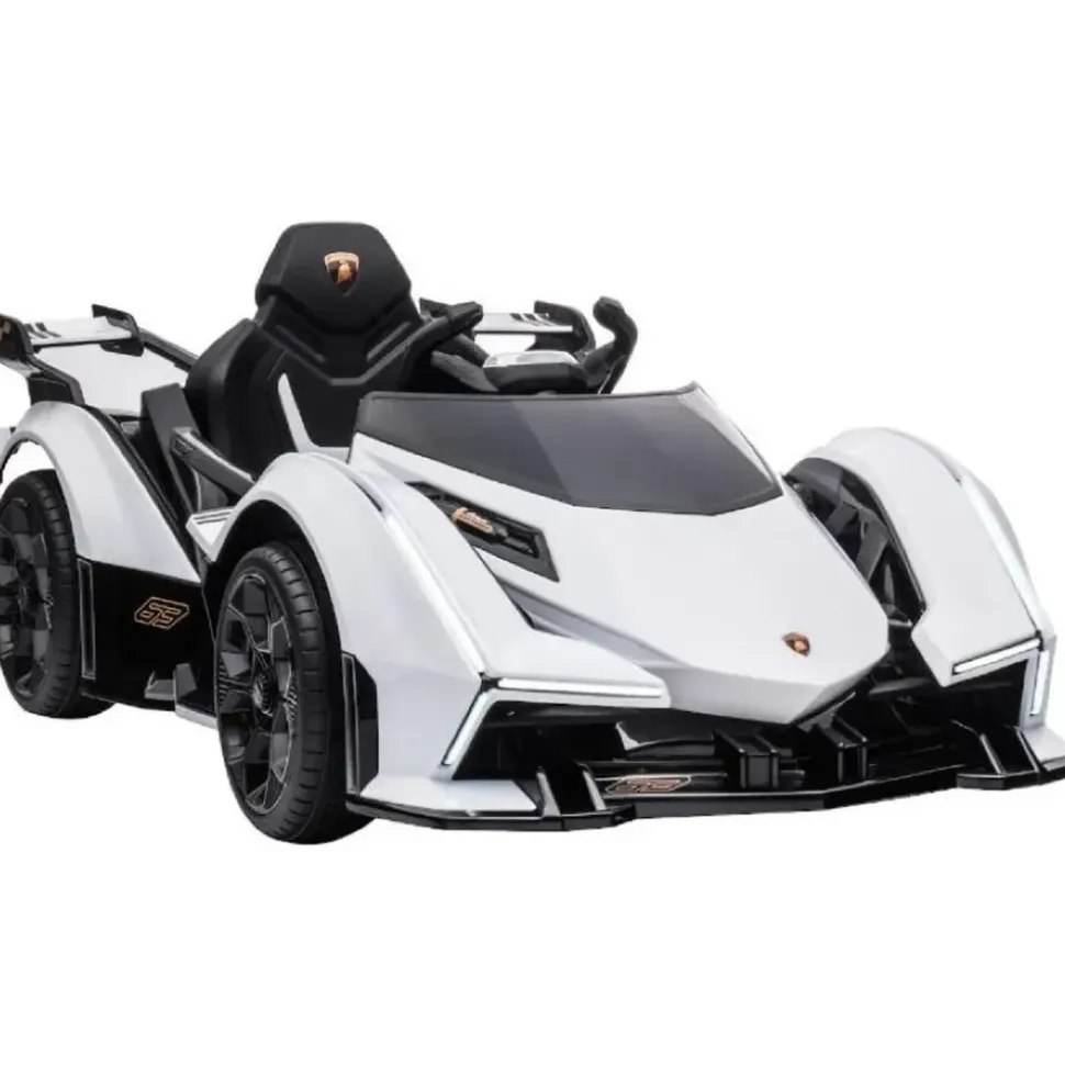 ES-Toys Lamborghini V12 Vision Gran Turismo Elektroauto weiß (12V7AH)