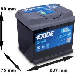 Exide EB500 50Ah 12V