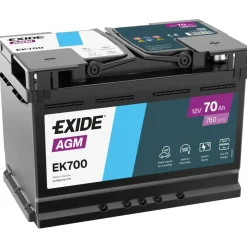 Exide EK700 AGM 70Ah 12V