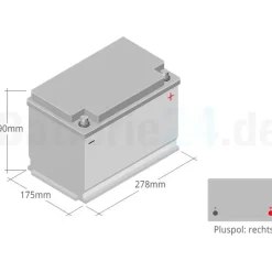 Exide EK700 AGM 70Ah 12V