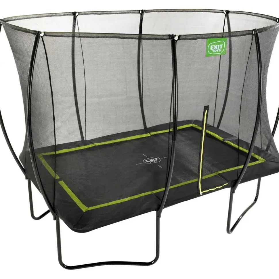 EXIT TOYS Silhouette rechteckig 214 x 305 cm inkl. Sicherheitsnetz schwarz