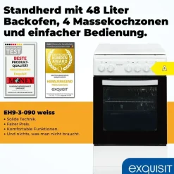 Exquisit EH9-3-090 Weiß