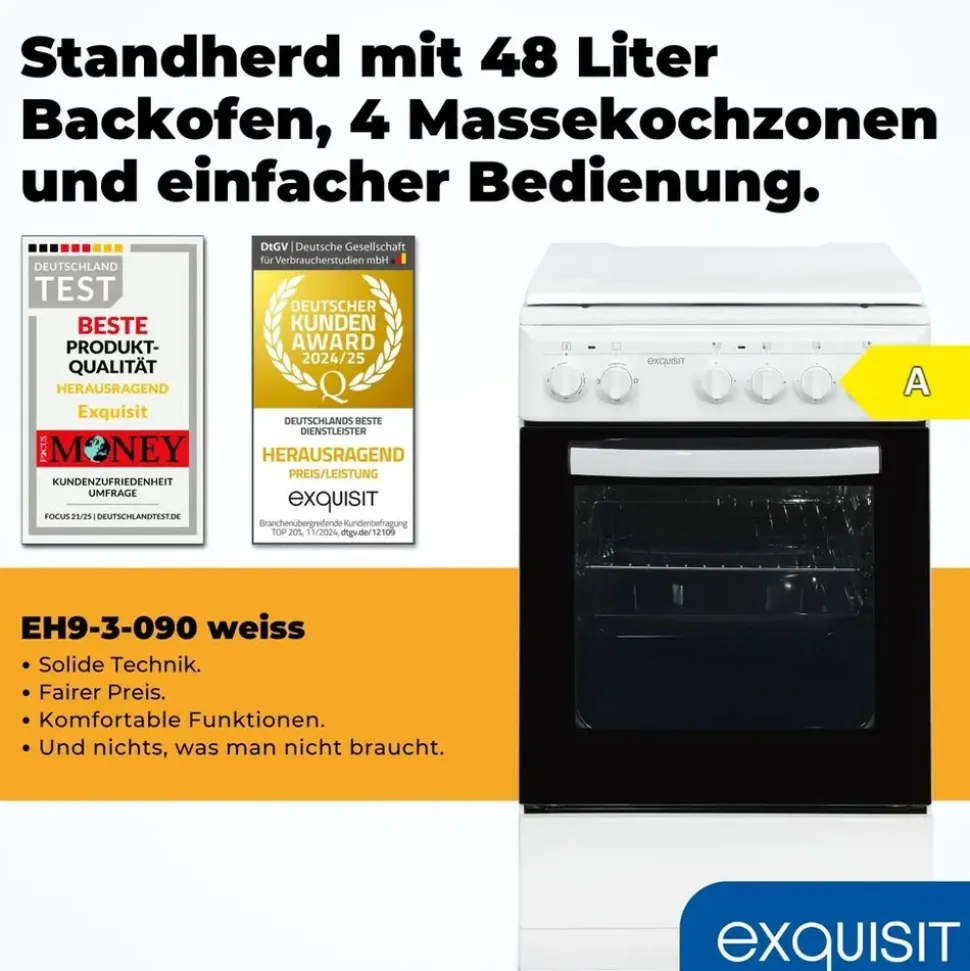 Exquisit EH9-3-090 Weiß
