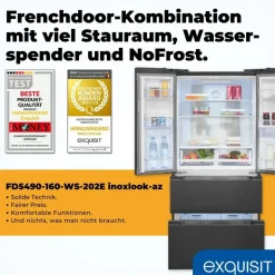 Exquisit FD5490-160-WS French Door