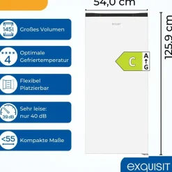 Exquisit GS145-050C Weiß