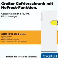 Exquisit GS231-NF-H-040D weiß