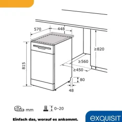 Exquisit GSP9109-030E Geschirrspüler