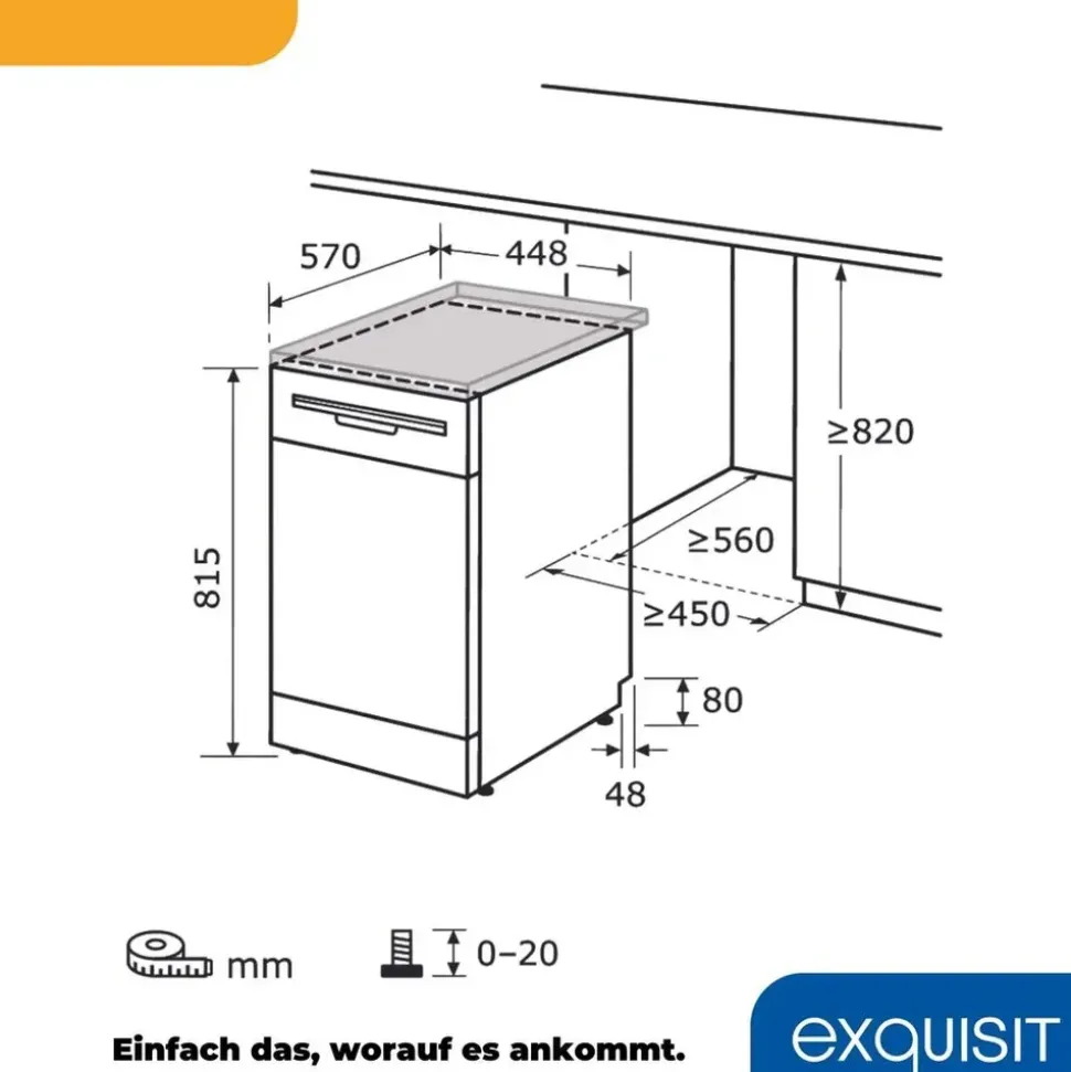 Exquisit GSP9109-030E Geschirrspüler