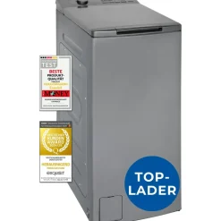 Exquisit LTO1207-030A silber-dunkel Toplader (7,5 kg, 1200 U/min)