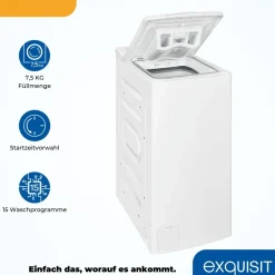 Exquisit LTO1207-030A Toplader (7.5 kg, 1200 U/min)