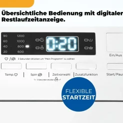Exquisit LTO51207-030A Toplader (7.5 kg, 1200 U/min)