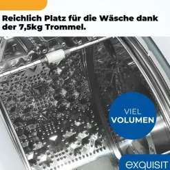 Exquisit LTO51207-030A Toplader (7.5 kg, 1200 U/min)