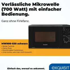 Exquisit MW 900-030 schwarz