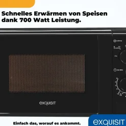 Exquisit MW 900-030 schwarz