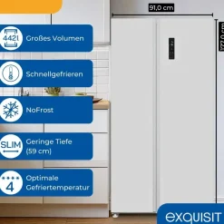 Exquisit SBS546-040 Side-by-Side