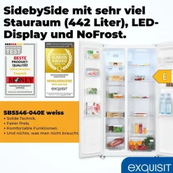 Exquisit SBS546-040 Side-by-Side