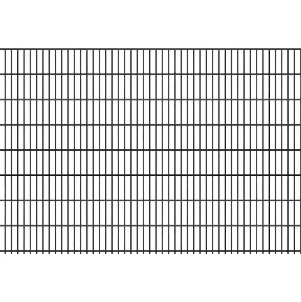 FA-Bausysteme Doppelstabmattenzaun 6/5/6 250 x 163 cm Anthrazit