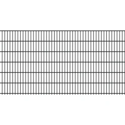 FA-Bausysteme Doppelstabmattenzaun 6/5/6 250 x 123 cm Anthrazit