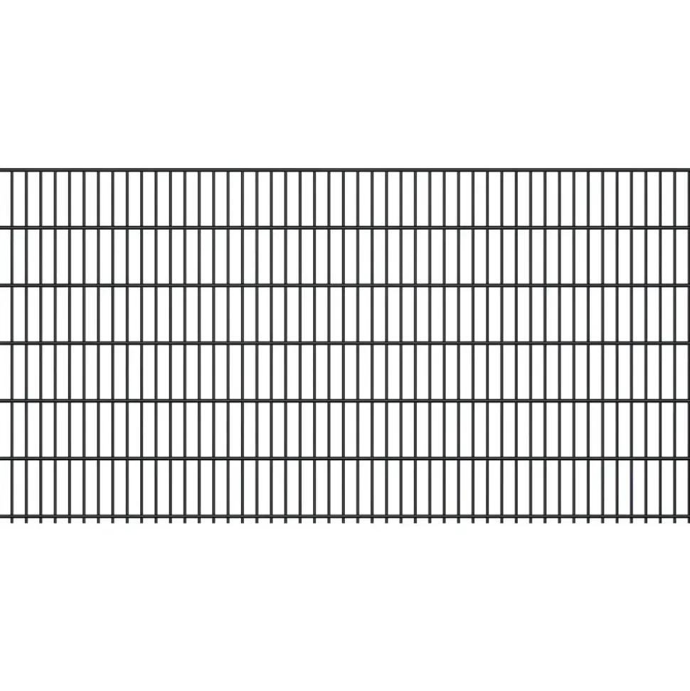 FA-Bausysteme Doppelstabmattenzaun 6/5/6 250 x 123 cm Moos