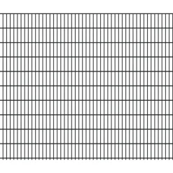 FA-Bausysteme Doppelstabmattenzaun 6/5/6 250 x 203 cm Anthrazit