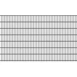 FA-Bausysteme Doppelstabmattenzaun 6/5/6 250 x 143 cm Anthrazit