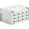Festool Systainer SYS 3-SORT/12 Werkzeugkoffer mit 12 Schubladen schwarz 39,5 x 29,5 x 21 cm