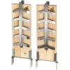 FEUERGOTT Flammlachsbrett 2er-Set Zedernholz Edelstahl beige
