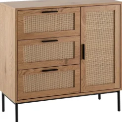 FineBuy Sideboard 80 cm Braun