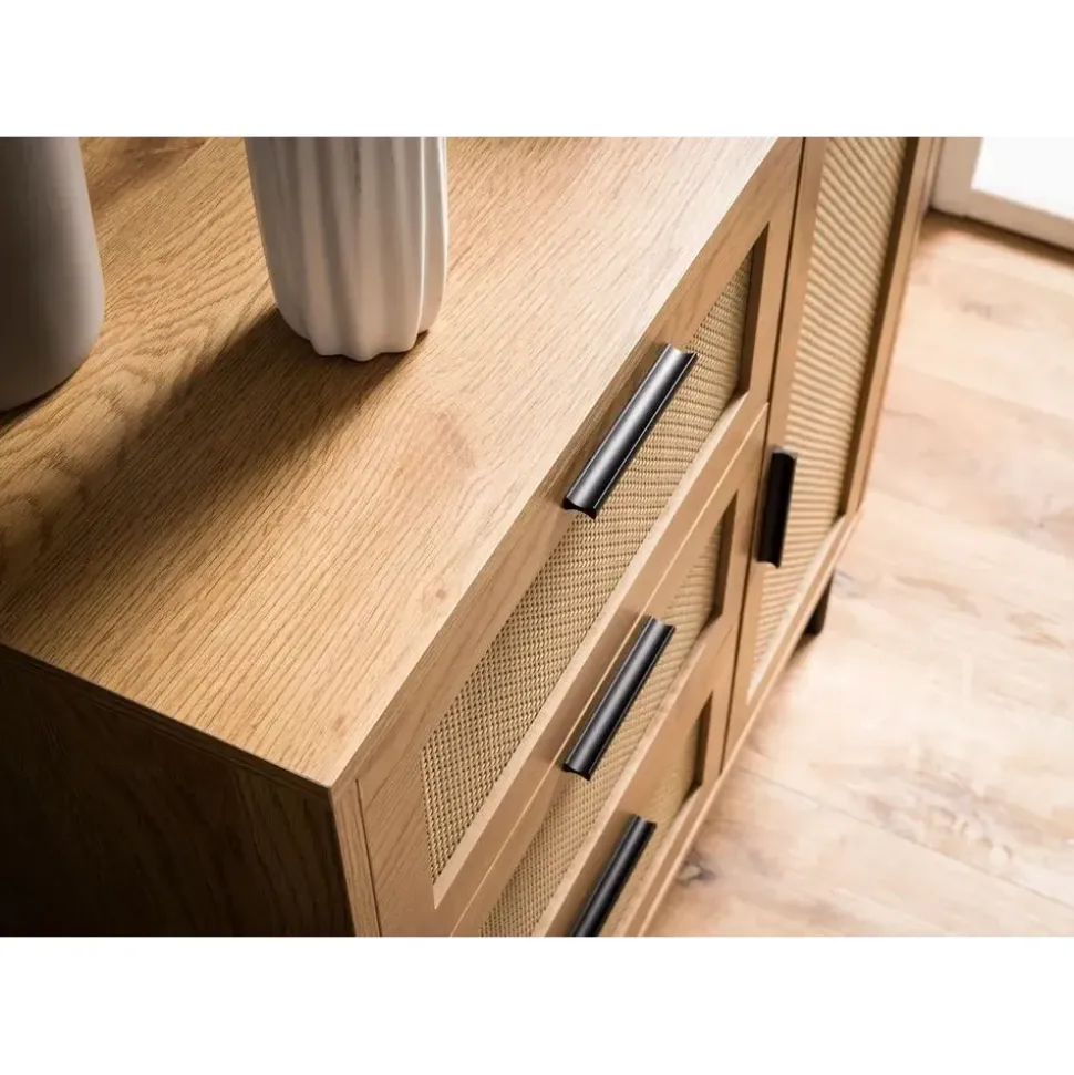 FineBuy Sideboard 80 cm Braun