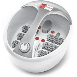 First Austria TZS First Austria - Fußsprudelbad 450W - 3 Programme - 6 Massagerollen - Infrarot- und Heizfunktion - Grau