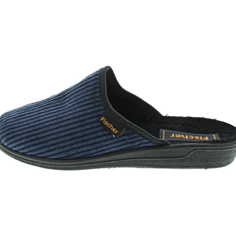 Fischer Markenschuh Pantoffeln Blau 45