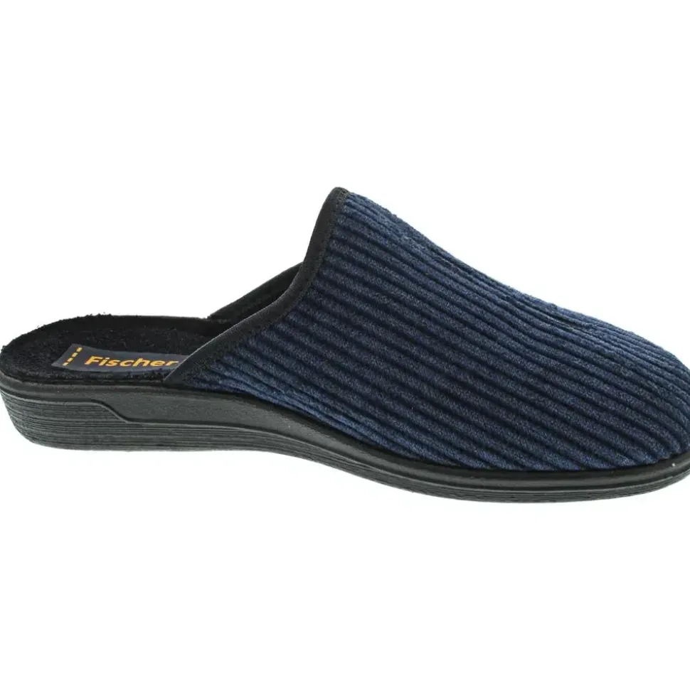 Fischer Markenschuh Pantoffeln Blau 45