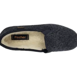 Fischer Markenschuh Pantoffeln Schwarz 47