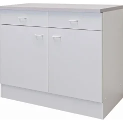 Flex-Well Unterschrank Flex-Well Rapido 100 x 47 x 85 cm Weiß