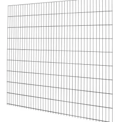 Floraworld Doppelstab-Mattenzaun Comfort 201 x 183 cm anthrazit