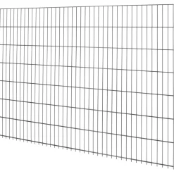 Floraworld Doppelstab-Mattenzaun Comfort 201 x 143 cm anthrazit