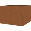 Floraworld Hochbeet Cortenstahl 100 x 100 x 70 cm Braun