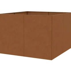 Floraworld Hochbeet Cortenstahl 100 x 100 x 70 cm Braun