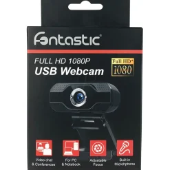 Fontastic USB Webcam Full HD 1080P Schwarz