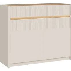Forte Oak Squere Sideboard 105,3 x 85,9 x 41,5 cm Mauvella Eiche/Sand