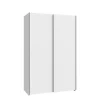 Forte Schwebetürenschrank 120 x 190,5 x 61,2 cm Weiß